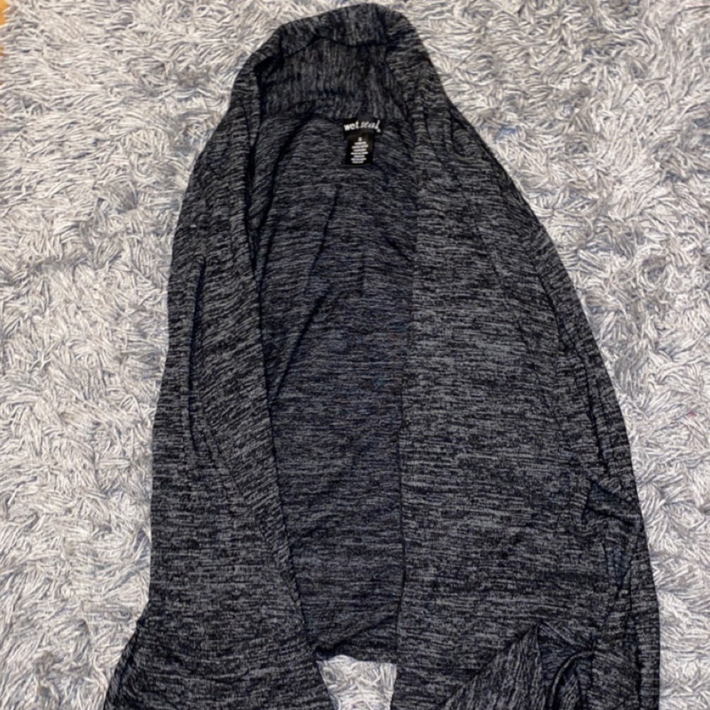 Dark Grey Marled Cardigan
